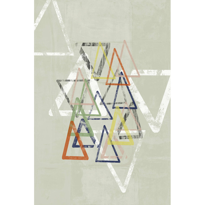 Stamped Triangles I, 18" H x 12" W