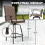 Tabourets de bar pivotants 2 pièces Caldean