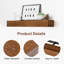 Tablettes flottantes murales en bois pour le rangement mural de la chambre à coucher et du salon-54821682