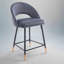 Tabouret de comptoir en velours Rebecca-1719354352