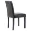 Chaise en cuir synthétique Barnesville, noir