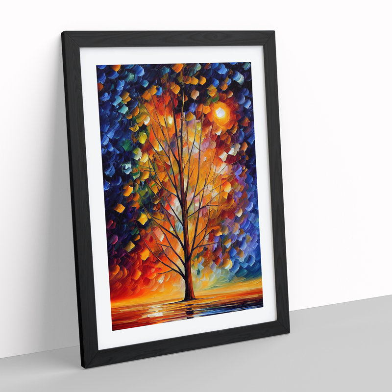 Portrait Of A Tree No.7 - Wall Art, Black Framed, White, 46cm H x 34cm W