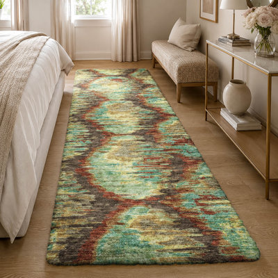 Tapis Dream Shag ADS766 de qualité supérieure, lavable à la machine, motif diamant.