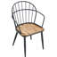 Birch Indoor Dining Chairs With Metal Legs, Robust Matte Black Iron Base, And Metal, Of 2, 21.95"W X 25.37"D 37.39"H Strong