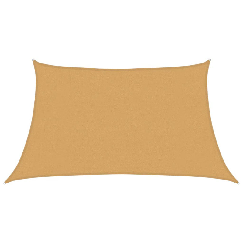 4m x 2m Trapezium Shade Sail, Yellow