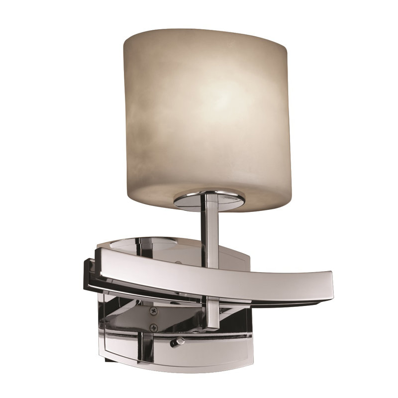 Alhagie Armed Sconce, Polished Chrome