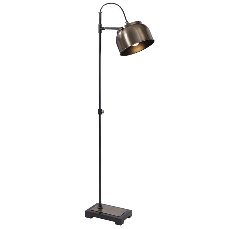 Homer 62'' Brass Arched Floor Lamp