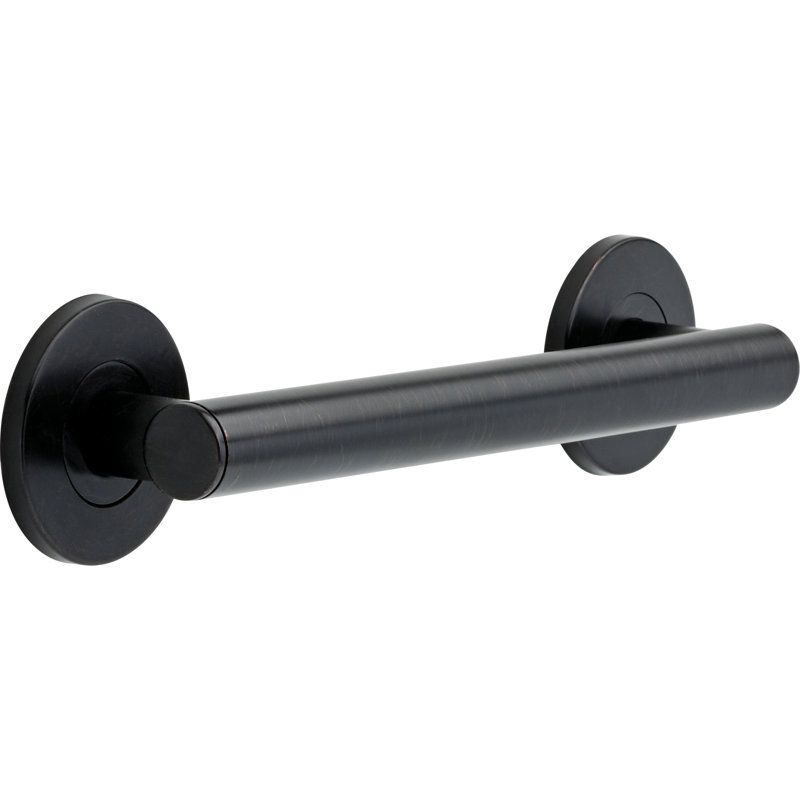 Bath Safety 12" Grab Bar, Venetian Bronze