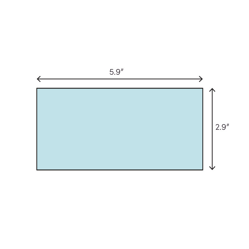Lustre Beveled 3" x 6" Pressed Glass Singular Subway Tile