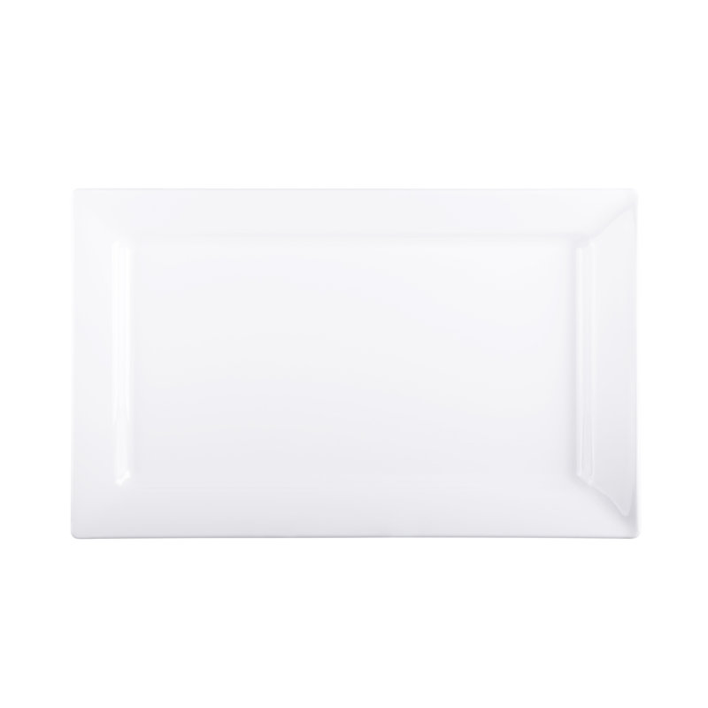 Elite Global Solutions Vogue Melamine Platter, 1.5" H x 17.25" W x 10.5" D