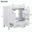 Meuble-lavabo simple 30 po avec plateau en céramique Florient-1133886876