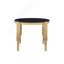 Table à manger 38,6 po ronde en verre trempé, table en verre trempé et pieds dorés polis, table de style moderne pour la maison et la cuisine. Salle à manger