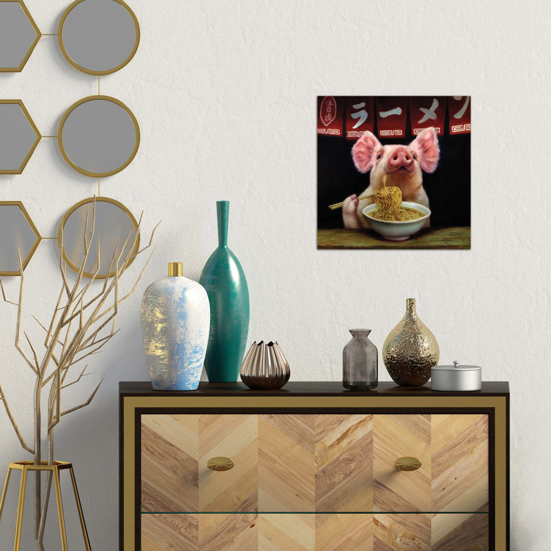 Oodles Of Noodles - Wrapped Canvas Print, 45.72 cm H x 45.72 cm W x 1.91 cm D