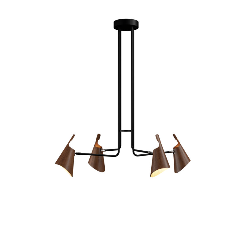 Chandelier, Imbuia, 43.11" H x 39.76" W x 25.79" D, 4