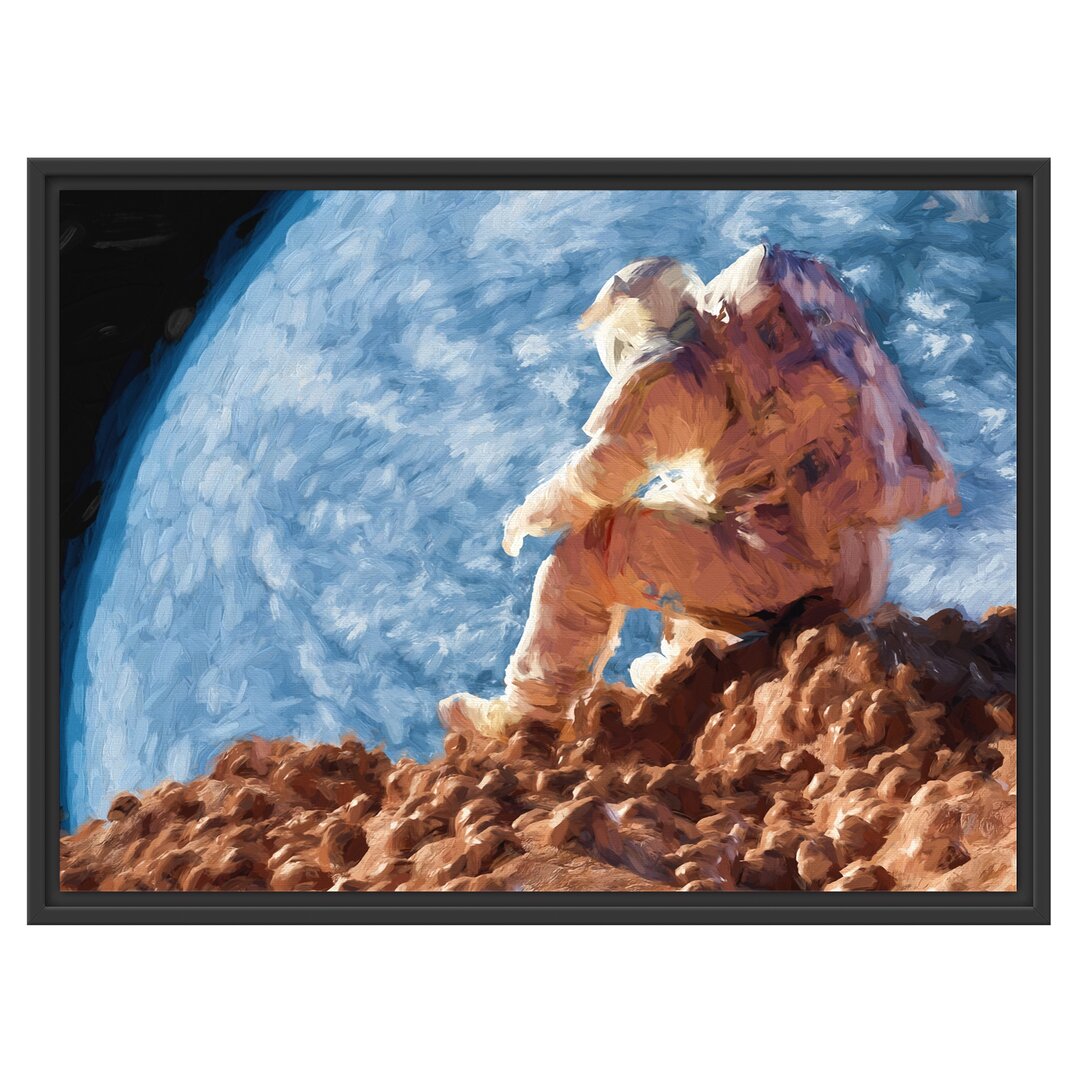 Gerahmtes Wandbild Der Astronaut Kunst