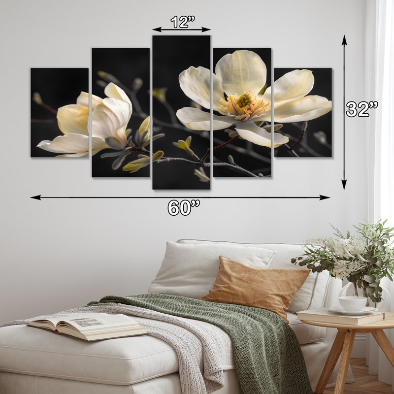 «Rodriguez - Magnolias», ensemble d'art sur toile