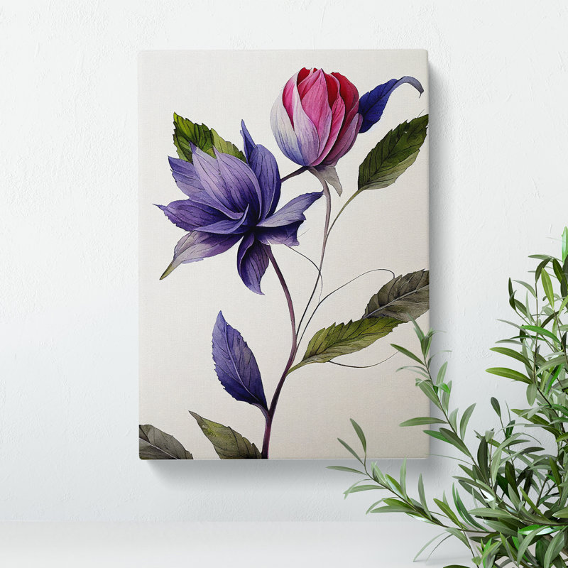 The Unique Flower - Wrapped Canvas, 76cm H x 35cm W x 3cm D