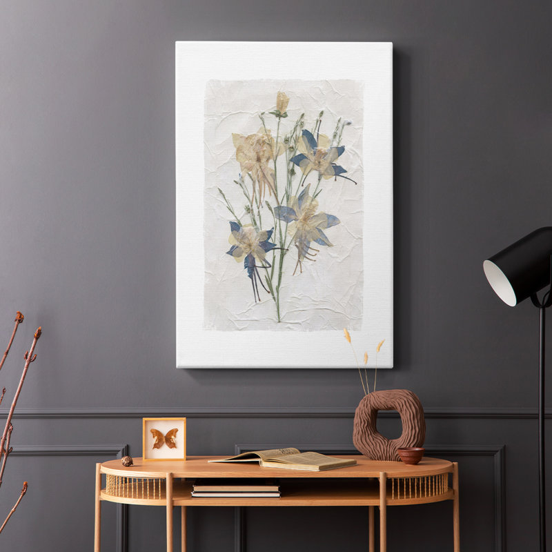 Découpage floral IV - Cavas enveloppés de galerie, H 18 po x l 12 po