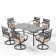 Rectangular 6 - Person Dining Set With Cushions