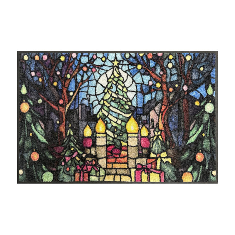Paillasson d'intérieur en verre coloré