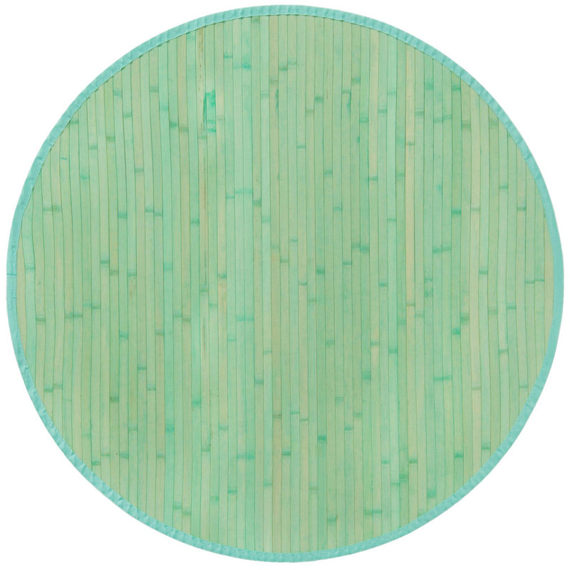Striped Indoor Rug, Round 3'3"