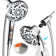 MultiFunctional 7-Spray One-Button Detachable Shower Head with Filter