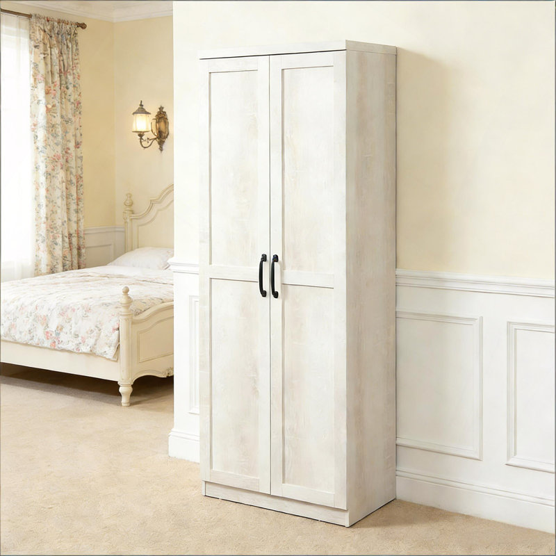 Armoire de rangement robuste à double porte, armoire de chambre à coucher autoportante, garde-manger de cuisine