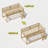 Twin Low Loft Bed - Convertible To Bunk Bed, Solid Wood Modern Bed Frame With LED Strip Lighting, OAK.-648203535