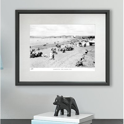 Exmouth, The Sands 1925 1 Piece Single Picture Frame Wall Art