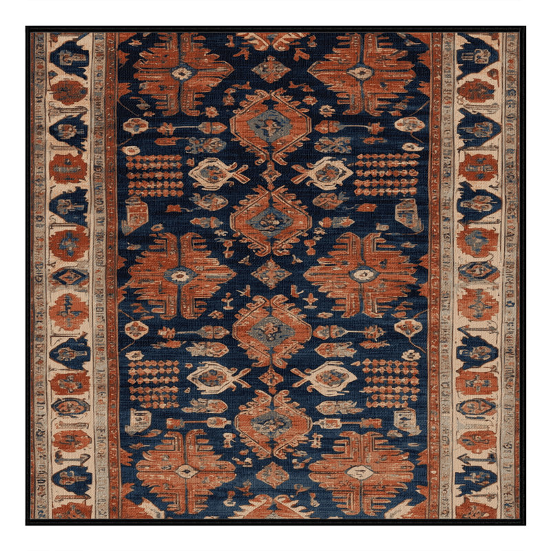 Machine Washable Turkish Brown Area Rug, Square 6'