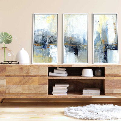 «Sweeping City I» par Tava Studios, reproduction sur toile flottante 3 pièces