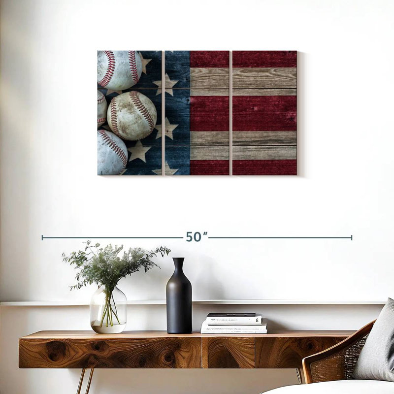Borges American Baseball, 20" H x 33" W