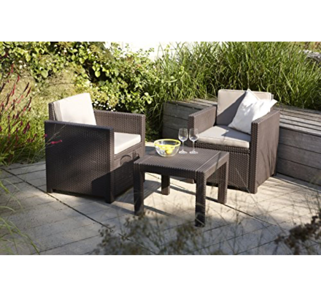 2-Sitzer Lounge-Set Keter mit Polster