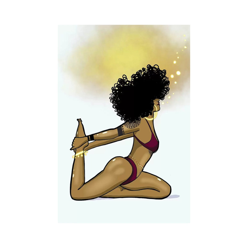 Yoga Magic - Print on Canvas, 20.32 cm H x 30.48 cm W, Wrapped Canvas