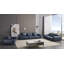 Canapé en cuir bleu marine EK8008-61959459