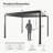 10 Ft. W x 12 Ft. D Metal Pergola-84609041