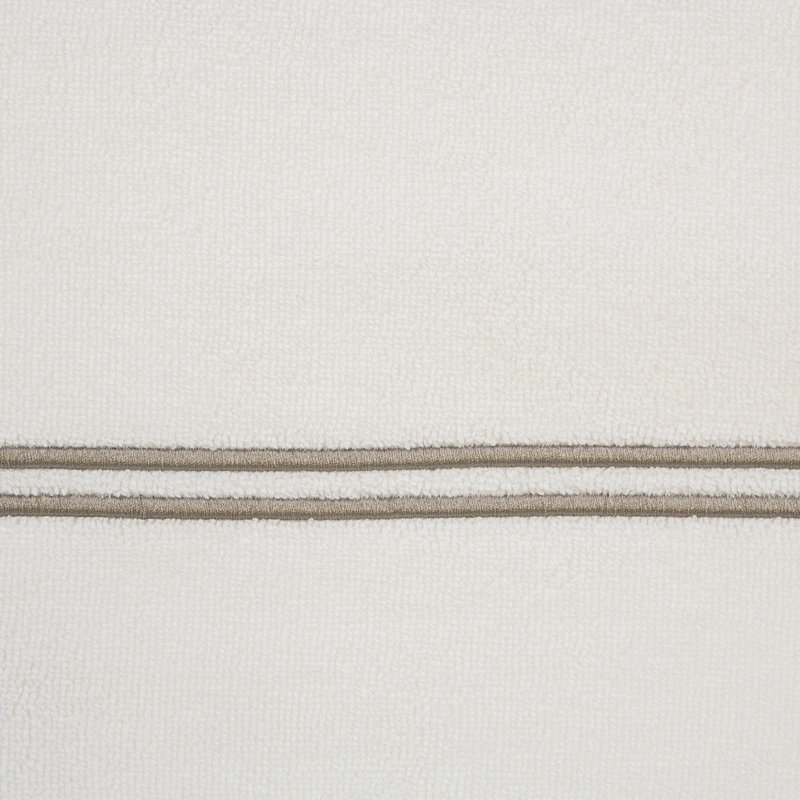 Classic Washcloth, White/Khaki