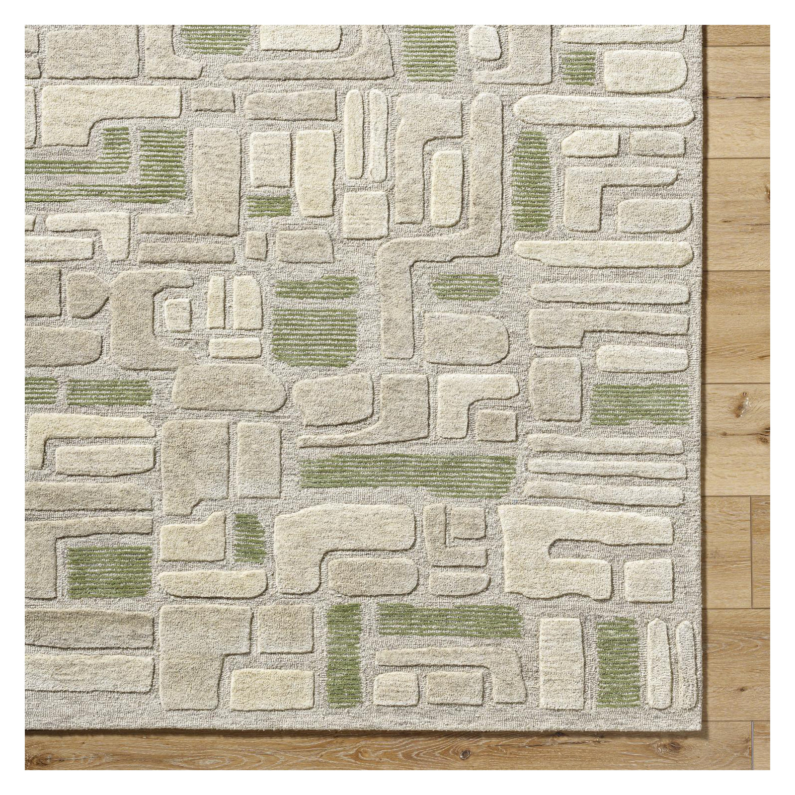 Liborius Handmade Indoor Rug, Rectangle 2' x 3'