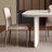 White Rectangular Sintered Stone tabletop with Solid Wood Dining Table For Dining Room/Kitchen-1757752584