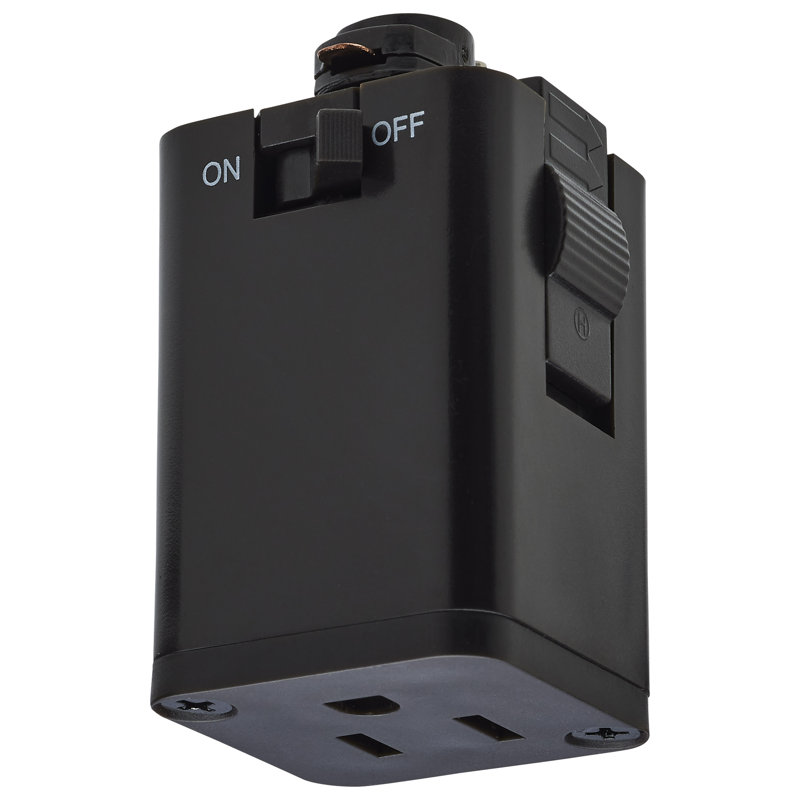 Adaptateur de prise de courant;, Brun