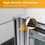 Madarisse Pivot Framed Shower Door with Clear Glass-597733227
