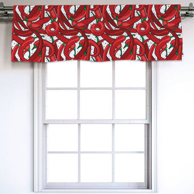 Sateen Ruffled Window Valance