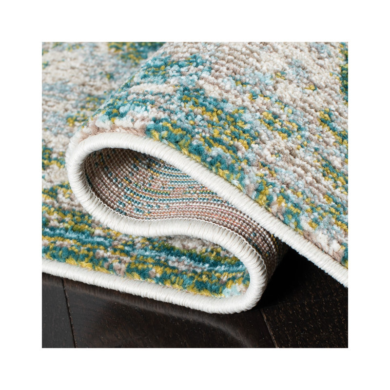 Panayiotis Performance Abstract Rug, Rectangle 9' x 12'