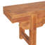 Banc en bois massif naturel sculpté