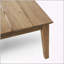 Table basse d'extérieur en bois d'acacia