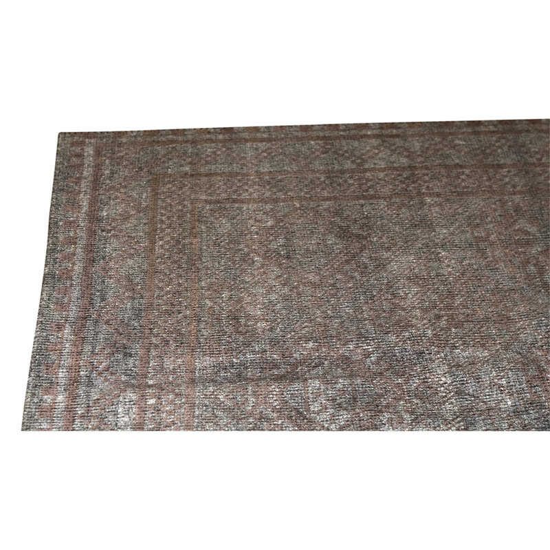 Wool Abstract Area Rug in Gray