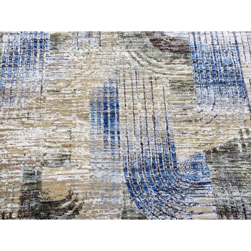 Tapis en laine noué à la main 6 pi x 9 pi FACA9EF060ED4F1EA392A490010793FF