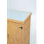 Banc de rempotage avec armoire de rangement et plateau de table en métal pour patio extérieur, table de poste de travail extérieur