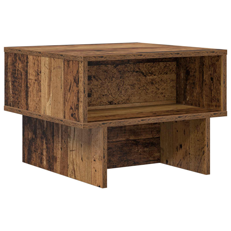 Coffee Table with Storage, 35cm. H x 48cm. L x 46cm. W, Old Wood