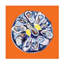 «Alice Straker Oysters On A Plate Orange», art sur toile